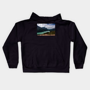 (Nearly) Clear Skies at Peyto Lake Kids Hoodie